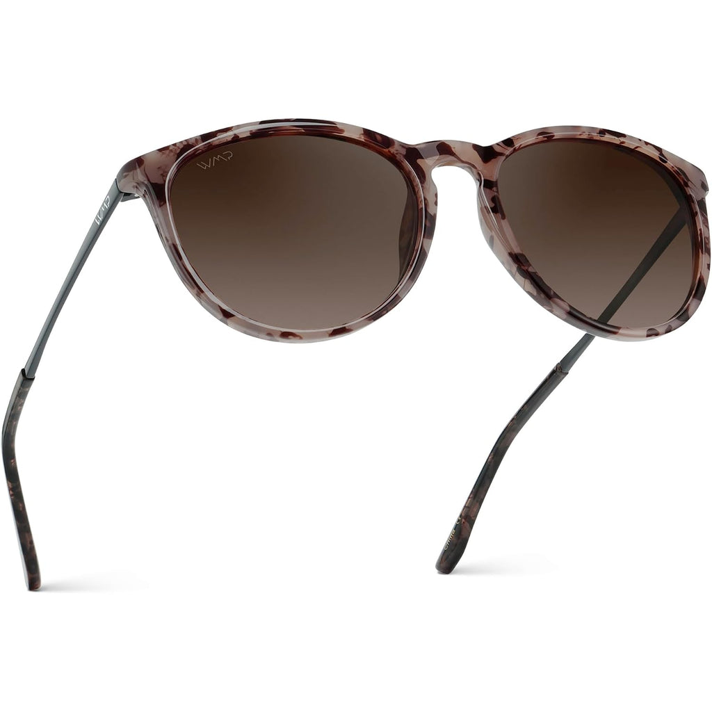 Wearme Pro Round Polarized Sunglasses For Women - Uv400 Protection, Lightweight Frame, Vintage Retro Style
