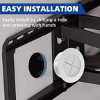 Tv Wire Hider Kit For Wall Mount Tv, White In Wall Cable Management Kit, Includes 2 Pass Throughs And Hole Saw Drill Attachment For Easy Install