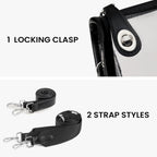 Cluci Clear Purse Crossbody Bags For Women Clear Crossbody Bag Clear Shoulder Bag For Concerts Sports Events Festivals