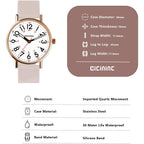 Cicininc Nurse Watch For Women,Analog Nursing Watches With 12/24 Hour Military Time,Second Hand