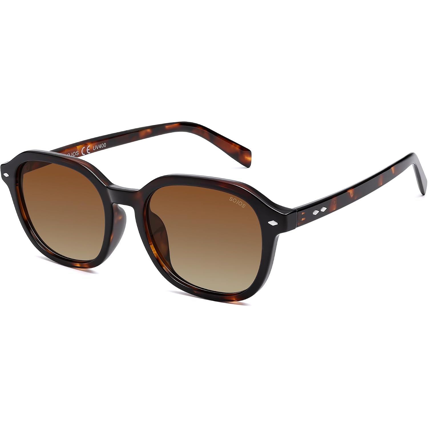 Sojos Trendy Square Polarized Sunglasses For Women Men, Retro Vintage Uv Protection Womens Mens Sun Glasses Sj2624
