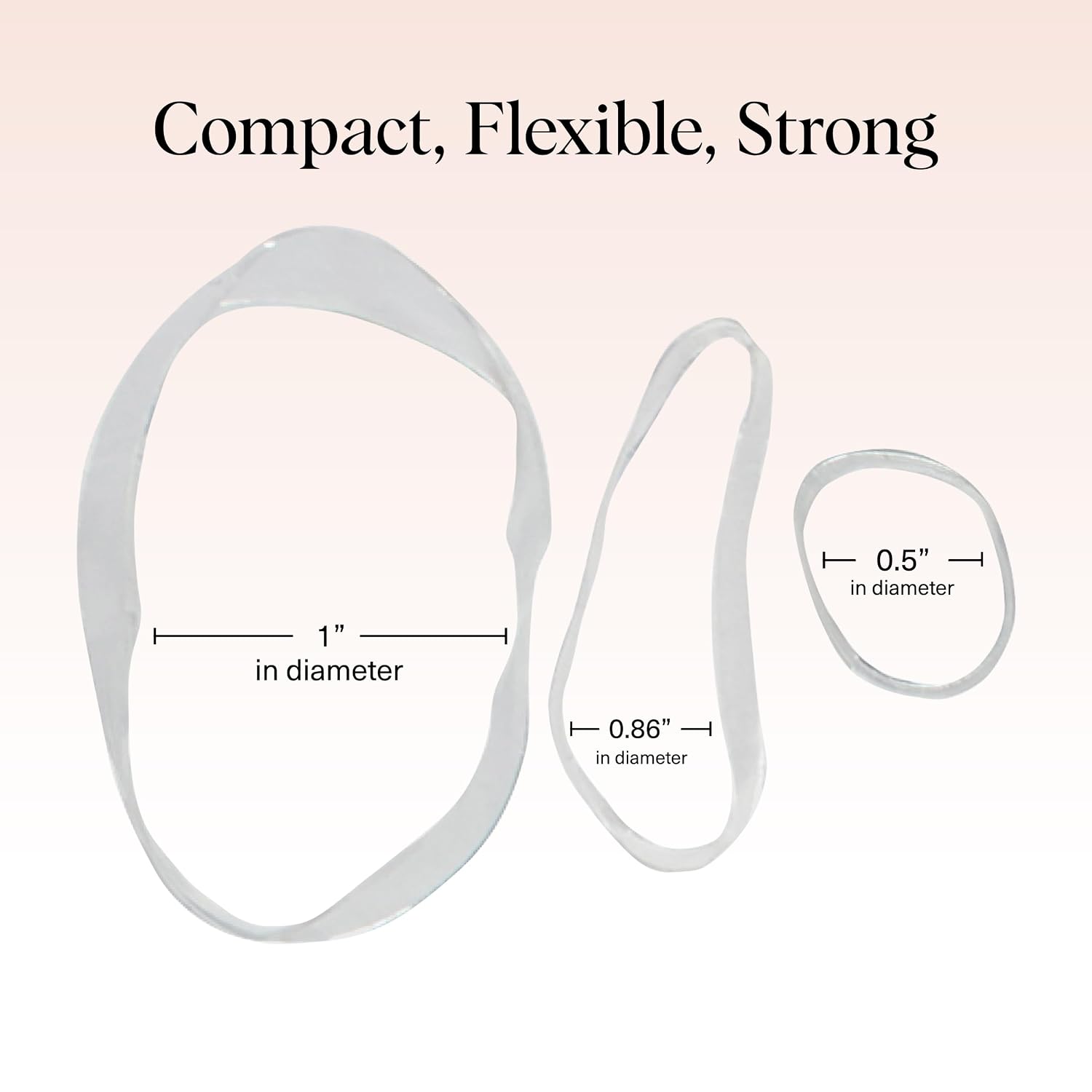 Kitsch Hair Ties No Damage For Kids, Teens And Women - Rubber Bands For Hair Styling | No Snag Hair Elastics | Daily Hair Accessories - 500Pcs (Clear)