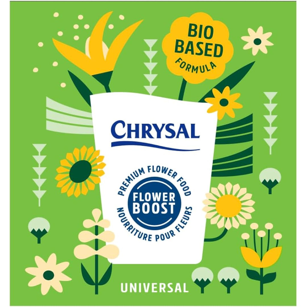 Chrysal Bio-Based Flower Food – Universal Flower Preservative For Fresh Cut Flowers – Eco-Friendly 10 Oz Jar With Scoop – Extends Vase Life By Up To 60%