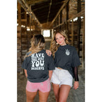 ASTANFY Oversized Tshirts for Women: Deserve Day Shirt Funny Skeleton Shirts Casual Oversized Graphic Tees Tops Grey