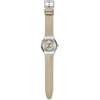 Swatch Irony Sistem51 Unisex Watch Casual Polymer Beige Automatic Waterproof Mocha Dream