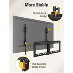Mounting Dream TV Wall Mount for Most 37-75 Inch TVs up to 132lbs, Tilt TV Mount Fit 16", 18", 24" Studs, Max Vesa 600 x 400mm, Low Profile Flat Wall Mount TV Bracket, US-Based Customer Service