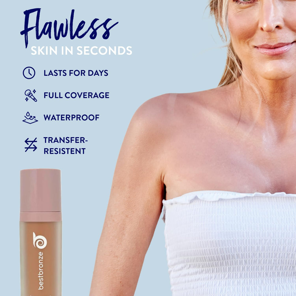 B BESTBRONZE Body Makeup Concealer, Waterproof Tattoo Cover Up & Full Coverage Body Foundation for Legs, Scars & Varicose Veins, 3.4 Fl Oz (Pack of 1) – N4 Very Fair Beige Neutral