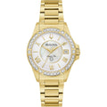 Bulova Marine Star Diamond Bezel And Gold-Tone Bracelet Watch 32Mm - 98R294