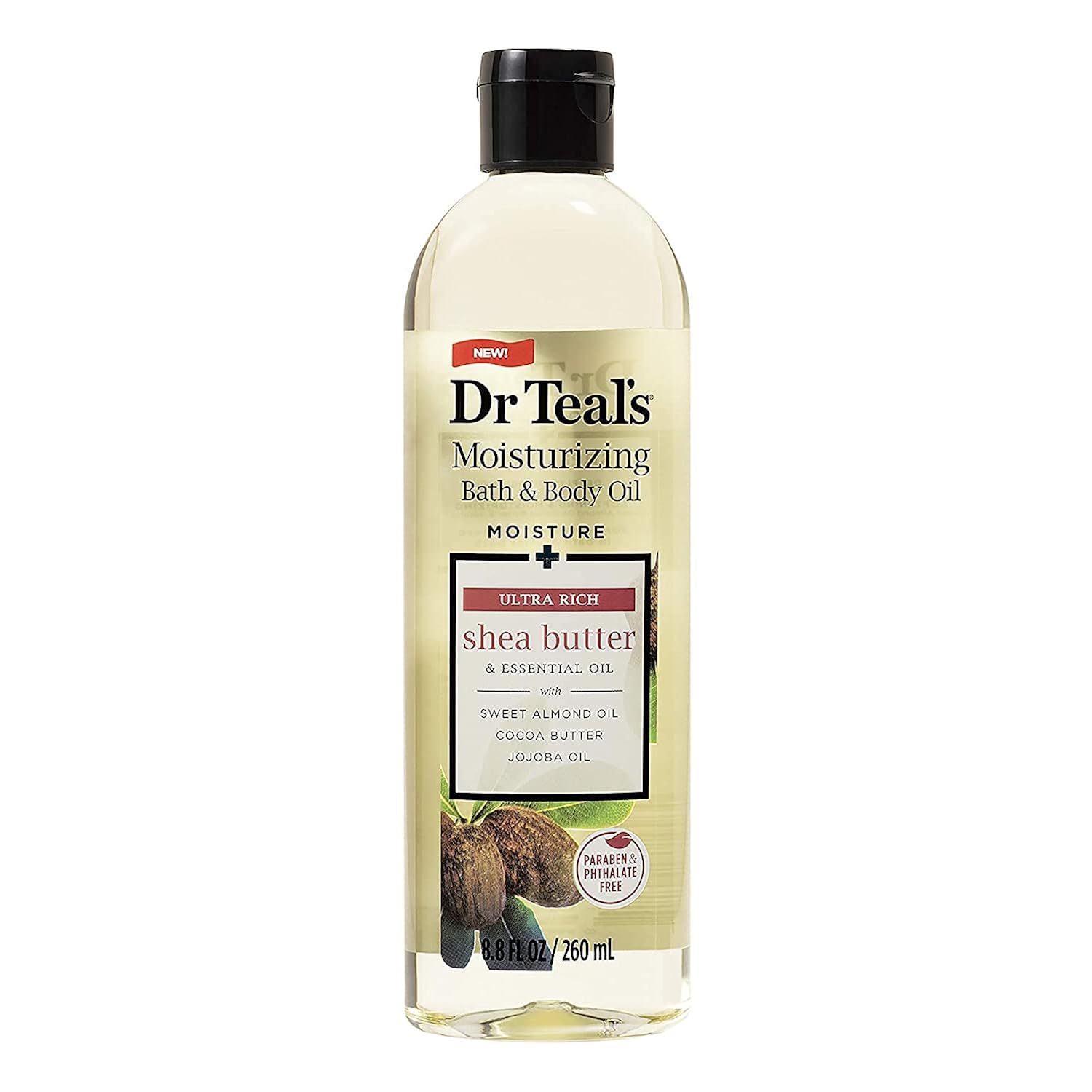 Dr. Teals Bath & Body Oil Variety Gift Set (2 Pack, 8.8Oz Ea.) - Ultra Rich Shea Butter & Nourishing Coconut Oil - Essential Oils Hydrate Skin & Alleviate Daily Stress - At Home Spa Kit