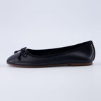 CUSHIONAIRE Women's Como Bow Flat with +Memory Foam and Wide Widths Available