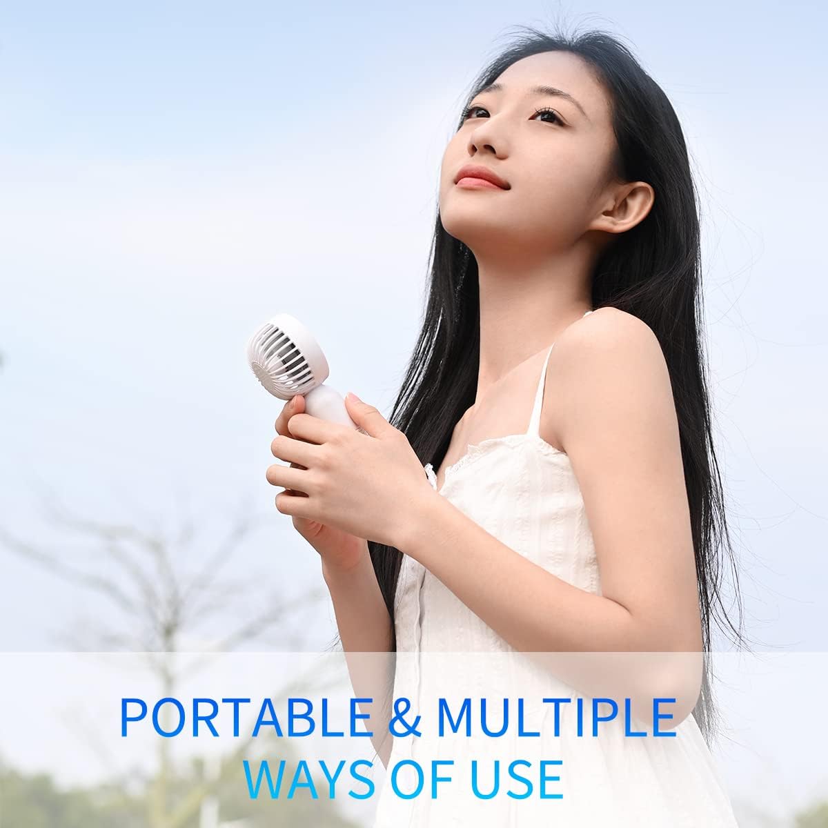 Mini Portable Fan 3 Pack, Cute Handheld Battery Operated Lightweight Small Personal Fan With 3 Speeds And Usb Rechargeable Eyelash Fans For Women Men Office Outdoor Travel Camping