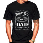World´S Best No. 1 Dad Daddy Father Day Giftst-Shirt Black