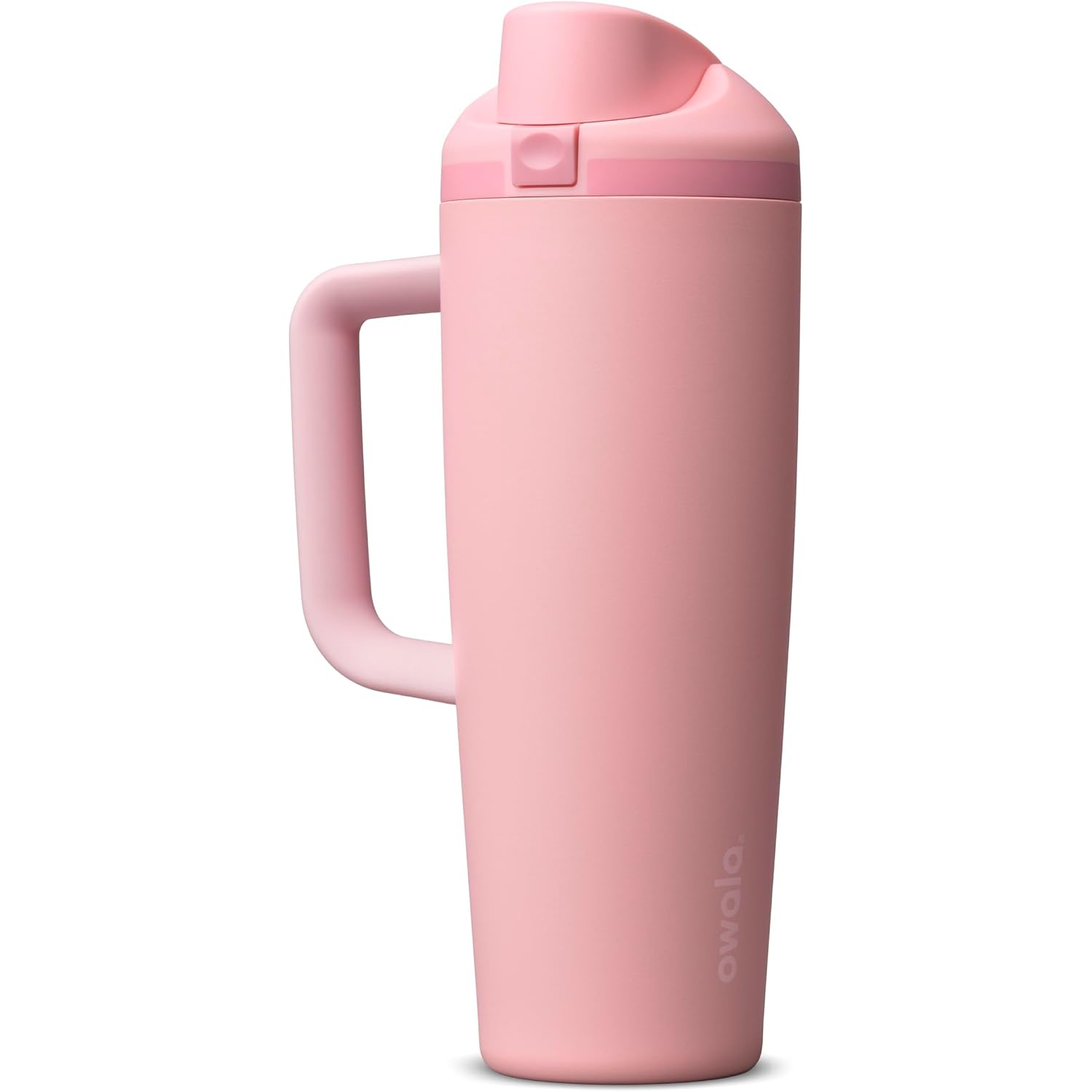 Owala Freesip Tumbler Insulated Stainless Steel Water Bottle With Built-In Straw And Side Handle, For Travel, Work, School, And Sports, 30Oz, Bpa Free, Leak Proof, Rose Quartz