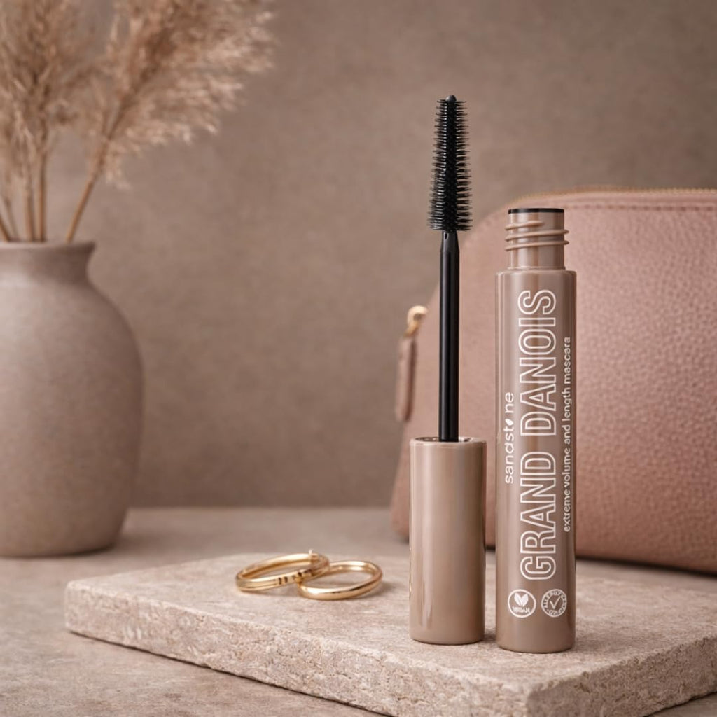 Sandstone Scandinavia Hypoallergenic Mascara For Sensitive Eyes (Black) | Smudge-Proof & Sweat-Resistant, Lengthening & Volumizing, Vegan, Fragrance-Free