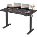 Furmax 55 x 24 Inches Electric Height Adjustable Standing Desk Large Sit Stand Up Desk Home Office Computer Desk Memory Preset with T-Shaped Metal Bracket, Black