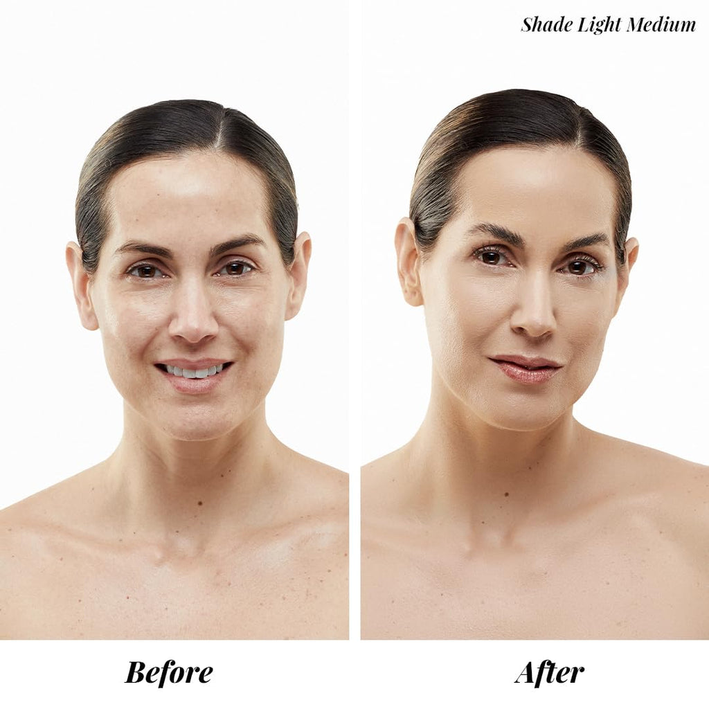 Jerome Alexander MagicMinerals AirBrush Foundation - Long Lasting Full Coverage Foundation Makeup with Anti Aging - Sweat‑Resistant Breathable Microfine Mist for Natural Finish - Light Medium