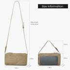 DONNAIN Premium Suede Leather Crossbody Purses for Women, Small Shoulder Bag with Adjustable Strap and Crossbody Hobo Bag