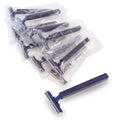 Freshscent (144 Pack) Individually Wrapped Twin Blade Razors with Clear Safety Cap, Disposable, Bulk Packed, Sold by the Case. Unisex.