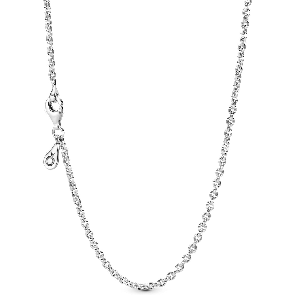 Pandora Cable Chain Necklace - Classic Chain Necklace with Lobster Clasp - Gift for Her - Sterling Silver Adjustable Necklace - With Gift Box