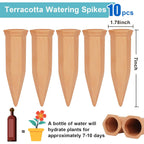 10 Pieces Of Plant Watering Piles, Plant Watering Devices,Plant Water Seepage Devices, Clay Self Watering Nails, Used For Automatic Watering Systems For Indoor And Outdoor Plants In Vacation Homes