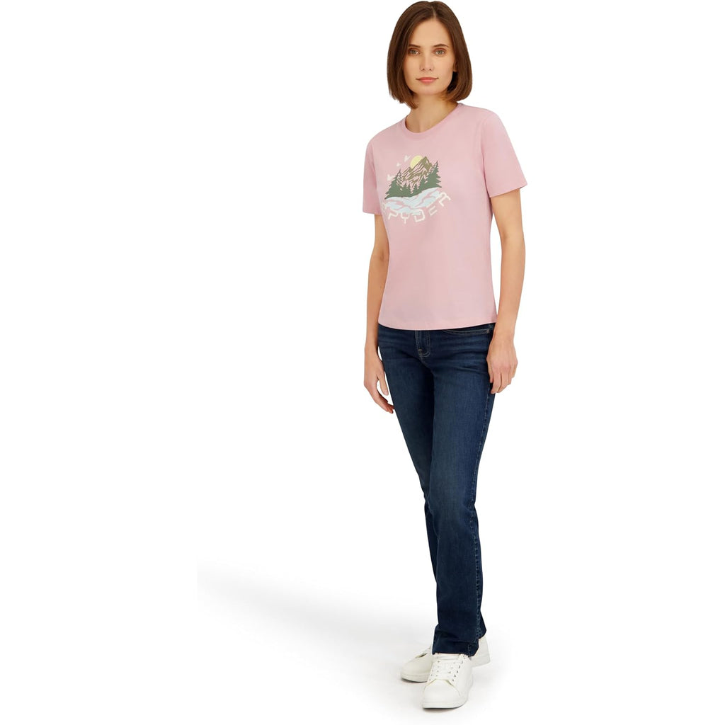 Spyder Women'S Mountain Sunset Graphic Short Sleeve Tee T-Shirt