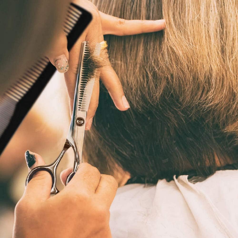 Professional Thinning Shears - 6.5-Inch Hair Cutting Scissors With Stainless Steel Blades, Fine Adjustment Screw For Home Salon, Barber And Hairdressing