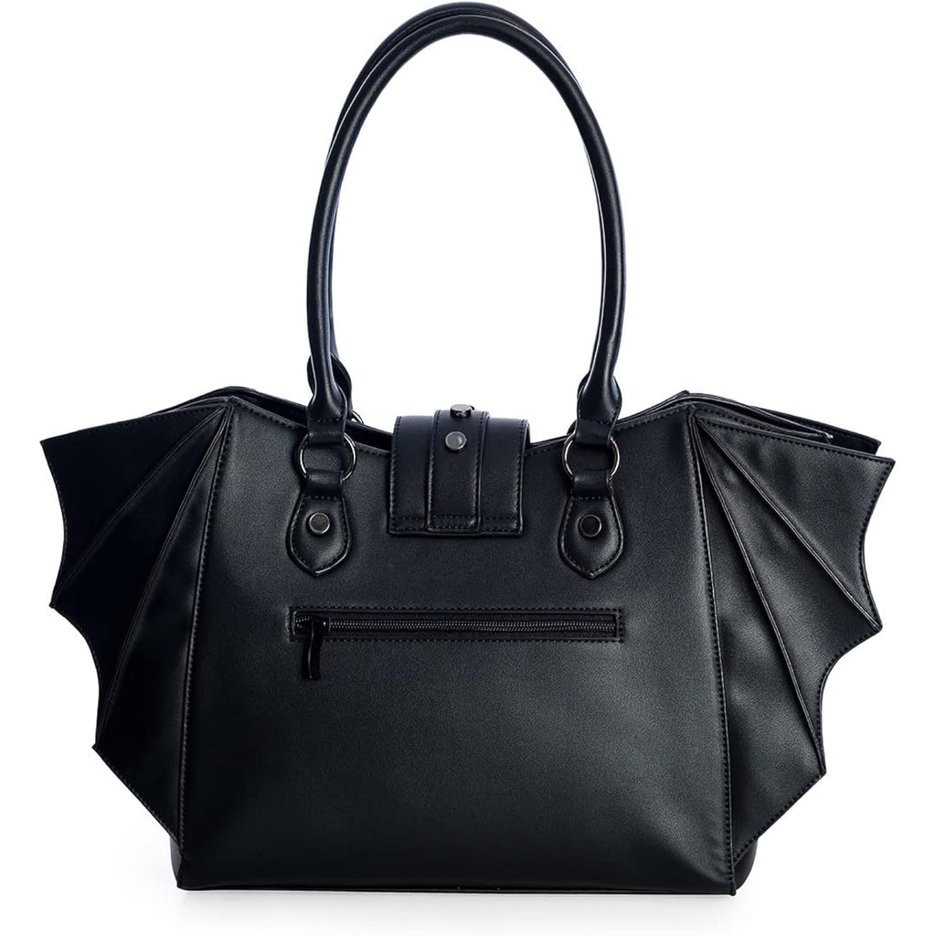 Women'S Gothic Annabelle Bat Handbag Winged Crossbody Purse Black Shoulder Bag