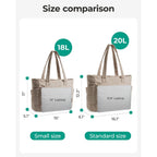 Bagsmart Tote Bag For Women, Lightweight Puffy Tote Bag With Compartments Shoulder Bag Handbag For Travel, Work, Gym | Lightweight