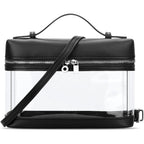 Kkxiu Clear Crossbody Bags For Women Stadium Approved Vegan Leather Transparent Purses For Concerts Sports
