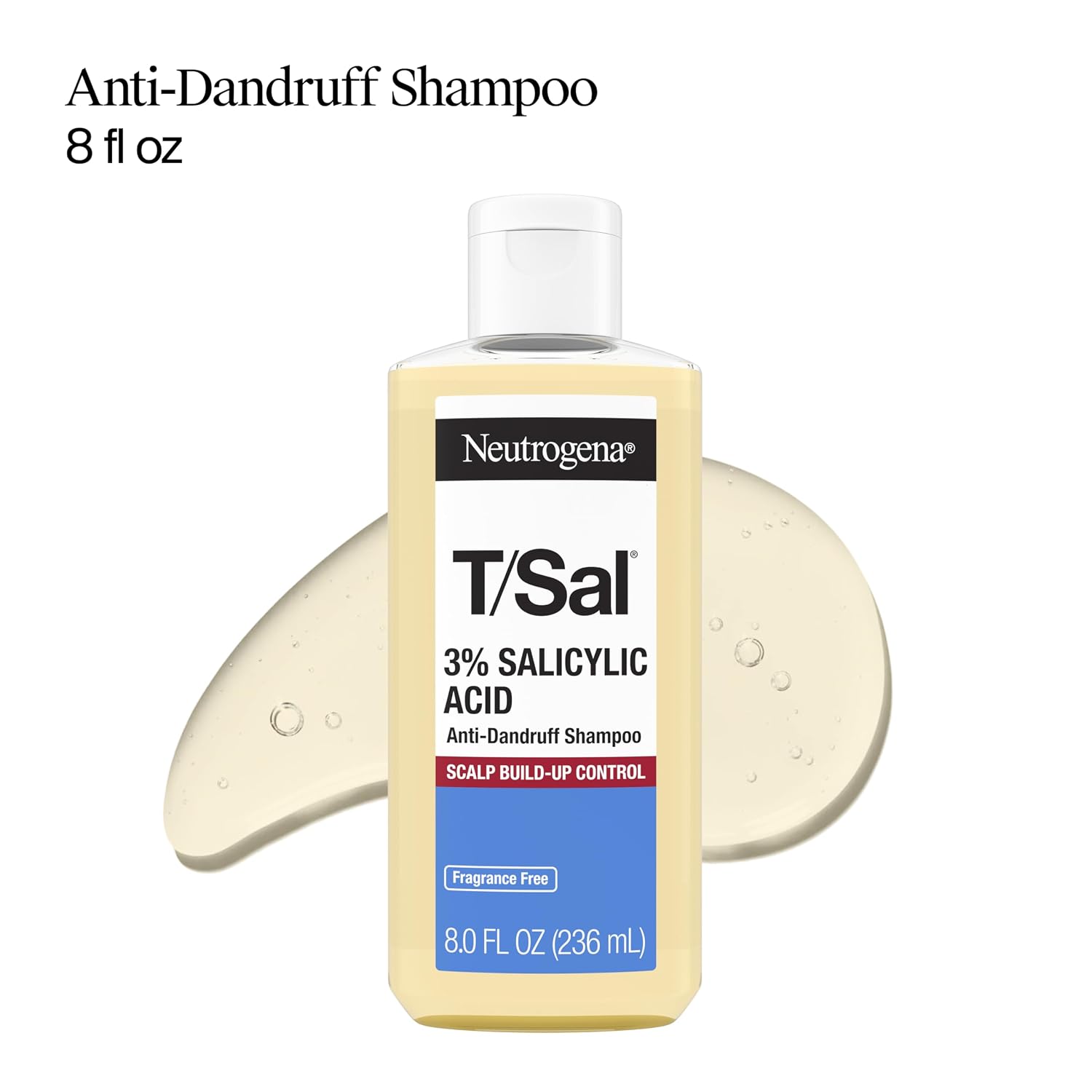 Neutrogena T/Sal 3% Salicylic Acid Anti-Dandruff Shampoo, 8 Fl Oz