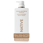 Native Cocoa Butter & Vanilla Scent 24-Hour Moisturizing Bodywash For Women & Men, Clean & Gentle, For Dry Or Sensitive Skin, Keeps Skin Healthy & Smooth, Free Of Sulfates, Cruelty-Free, 22 Oz