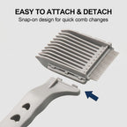 4-In-1 Detachable Detachable Blend Friend Fade Comb, White Barber Haircut Tool For Hair Cutting