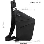 Anti Theft Travel Bag, One Shoulder Large Capacity Cross-Body Bag Chest Fashion Lightweight Sling Bags For Travel Sports