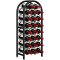 Wine Rack Freestanding Floor 23 Bottle Metal Wine Holder Organizer | Wine Rack Freestanding Floor Large Capacity Wine Storage Organizer For Home Bar Kitchen
