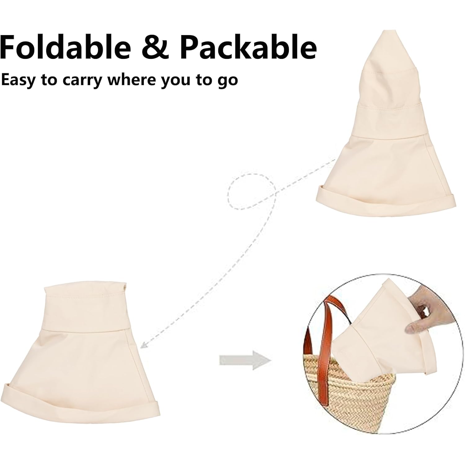 Women's Summer Sun Hat UV Sun Protection Wide Brim Beach Hats Packable Holiday Outdoor Bucket Hat