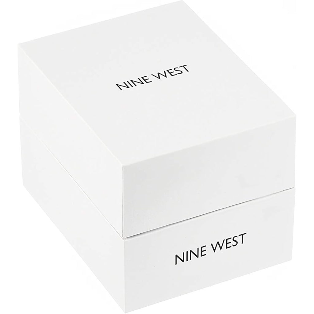 Nine West Women'S Crystal Accented Bracelet Watch