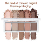 Matte Eyeshadow Palette,Peach Nude Neutral Eye Shadow,Rosy Beige Taupe Brown Eyeshadow,Soft Blendable Natural Makeup,Long Lasting Waterproof Eyeshadow For Daily Office Soft Glam Look,Sombra De Ojos 02
