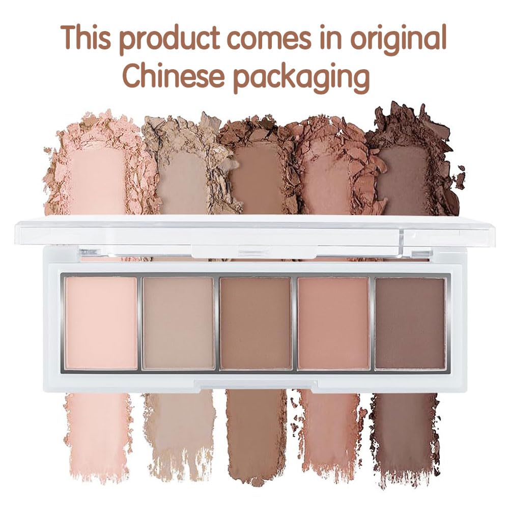 Matte Eyeshadow Palette,Peach Nude Neutral Eye Shadow,Rosy Beige Taupe Brown Eyeshadow,Soft Blendable Natural Makeup,Long Lasting Waterproof Eyeshadow For Daily Office Soft Glam Look,Sombra De Ojos 02