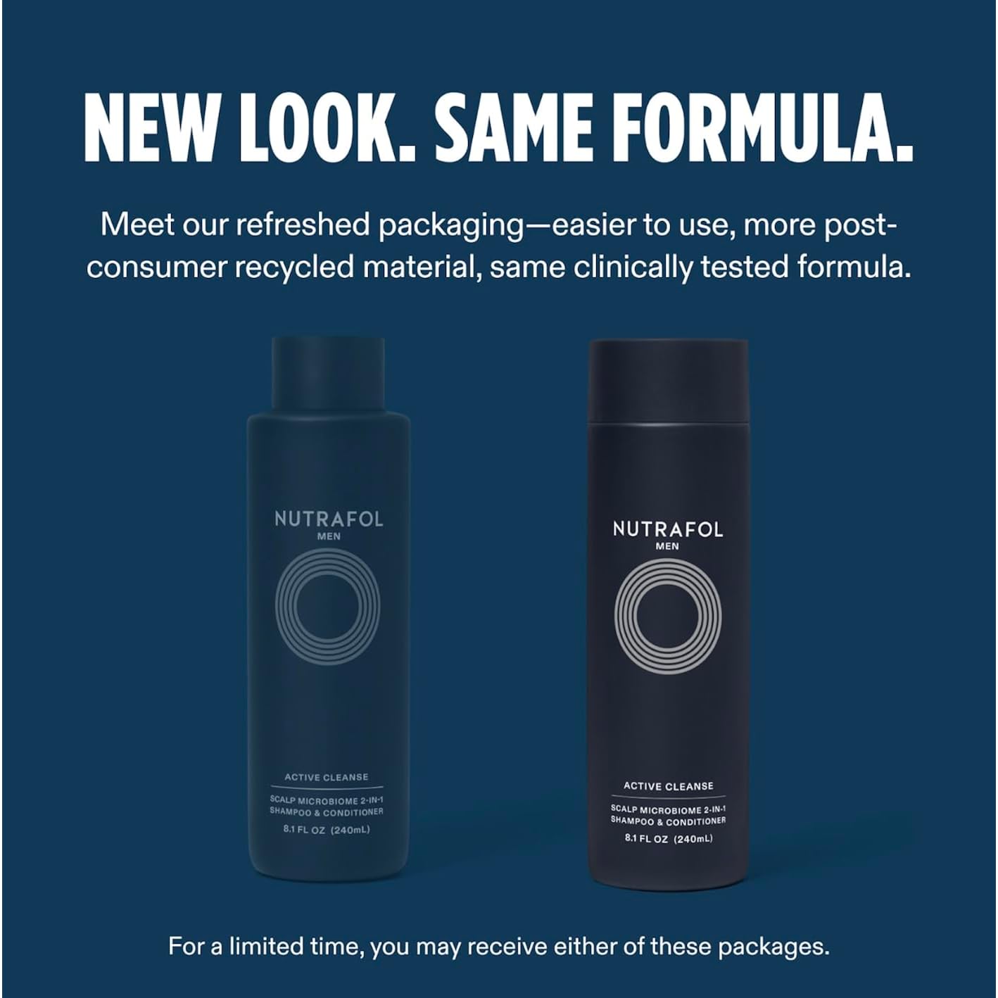 Nutrafol Men'S Shampoo And Conditioner 2-In-1, Cleanses, Hydrates, Unclogs Pores, Improves Hair Volume & Strength, Physician-Formulated For Thinning Hair, Color Safe, Sulfate Free - 8.1 Fl Oz Bottle