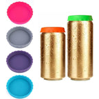 6 Pack Silicone Soda Can Lids, 6 Color BPA-Free Reusable Silicone Can Covers, Can Stopper or Protector For Soda, Beer, Drink, Juice, Coke, Beverage, Fits Standard Cans