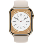 Apple Watch Series 8 [Gps, 41Mm] - Starlight Aluminum Case With Starlight Sport Ban, M/L (Renewed)