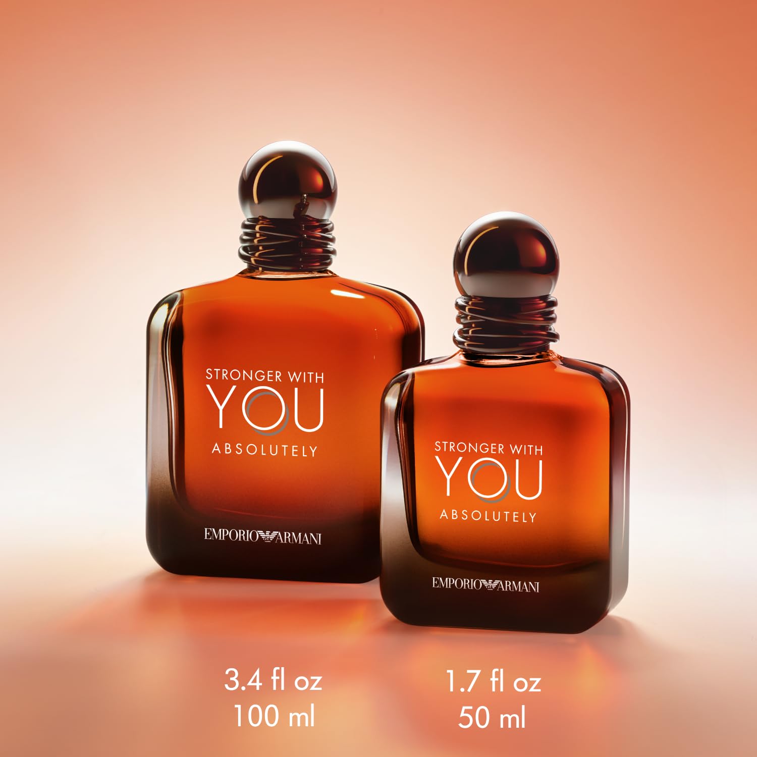 Armani Beauty - Stronger With You Absolutely - Parfum - Cologne For Men - Spicy Ambery Gourmand Men’S Fragrance – Rum Accord, Cedarwood, Lavendar & Vanilla Notes