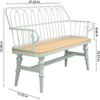 Dibraty Entryway Bench,Spindle Back Wooden Dinning Bench, Farmhouse Foyer Bench For Entryway, Living Room, Dinning Room, Mudroom