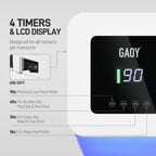 GAOY Cordless UV LED Nail Lamp for Gel Nails, Rechargeable UV Light, Professional Nail Dryer with 4 Timers, Automatic Sensor and Sensitive Mode for Fast Curing, White