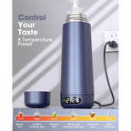 Nicewell Portable Electric Kettle For Travel Global Use 110-240V | Dual Voltage, 316 Stainless Steel, 6 Temp Presets, Lcd Display, 370Ml, Fast Boil, Auto Shut-Off, Keep Warm, Lightweight