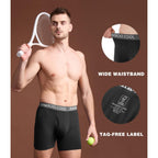 Bamboo Cool Men'S Ultra Comfortsoft Underwear, Moisture Wicking & Breathable No Ride Up Boxer Briefs With Fly, Multipack