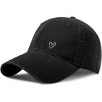 Pairxily Vintage Heart Embroidered Baseball Cap Distressed Adjustable Hat for Women Low Profile Dad Hats Unisex Cotton Cap