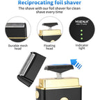 Hiena Pro Professional Cordless Hair Clipper For Men, Beard Trimmers, Electric Foil Shavers And Nose Hair Trimmer Set, Rechargeable Barber Clipper And Hair Cutting Grooming Kit