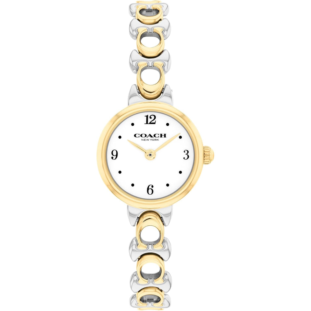 Coach Iris Women’S Quartz Analog Watch - Bracelet With Signature Design, Classic Round Case, Modern Minimalist Timepiece - Gift For Her 22.5M