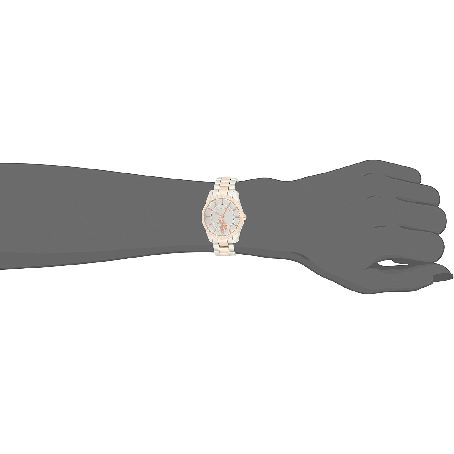 U.S. Polo Assn. Women'S Usc40263 Analog Display Analog Quartz Two Tone Watch
